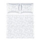Juego de cama 2 PLAZA Karsten 100 % algodón de 160 hilos (4 piezas) NATALIE