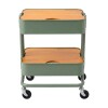ORG METAL VERDE/RUE 2 NIV Unica