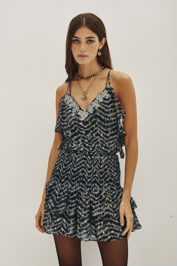 Falda Cheeta Dreams Azul