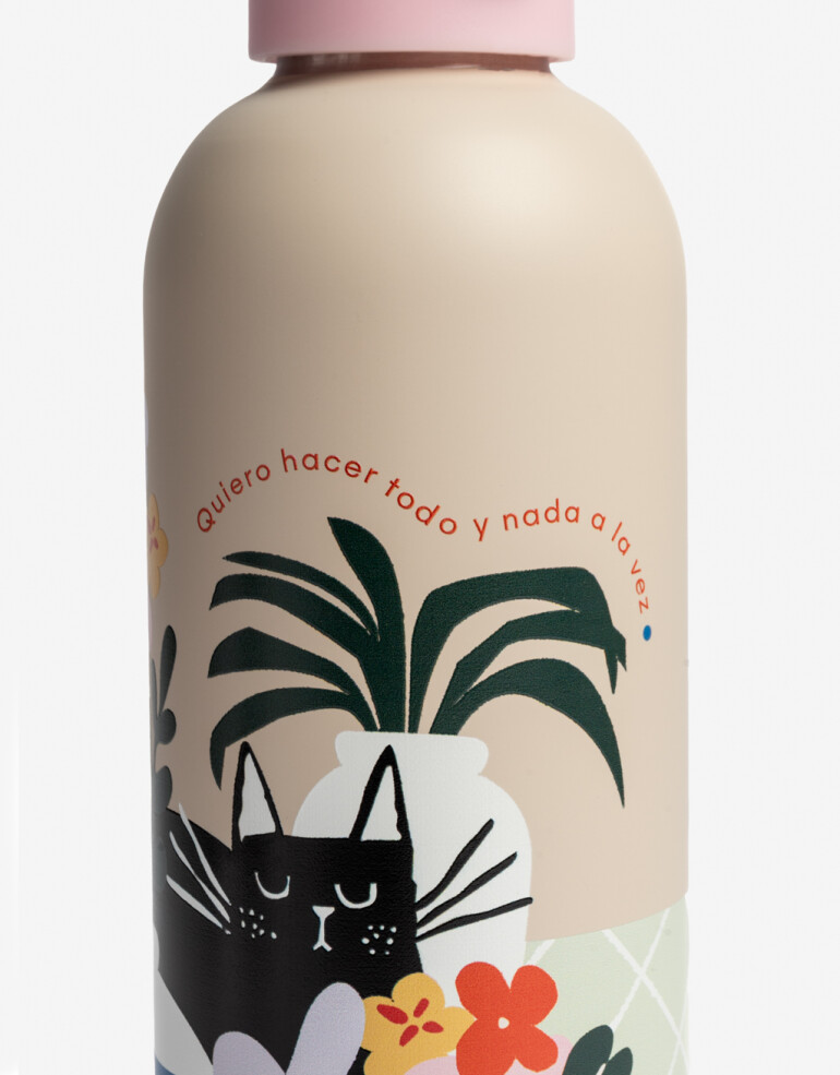 Artículos cocina Botellas Botella Metálica Estampa Floral - Combinacion Multicolor