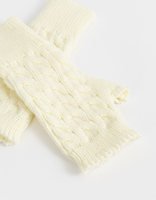 Guantes Varios Clasico Guantes Tejidos - Blanco Crudo