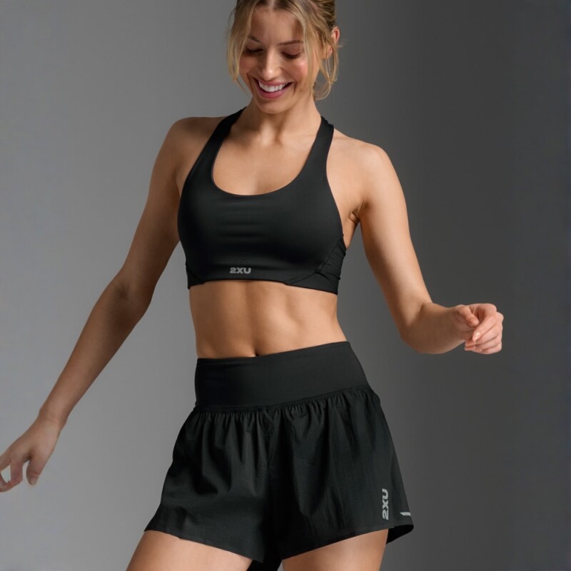 Short Running Aero Hi-Rise2-in-1 3InchShort Mujer Black/silver Reflective