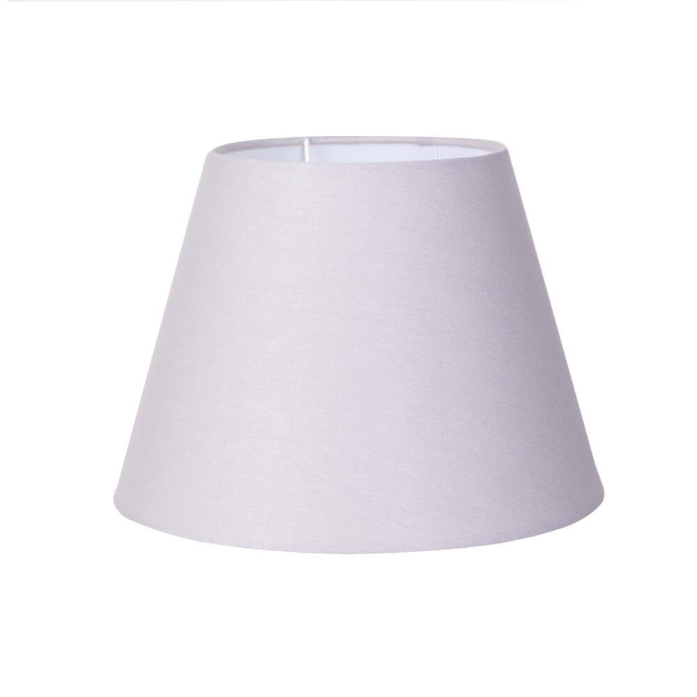 PANTALLA LINO GRIS CÓNICA