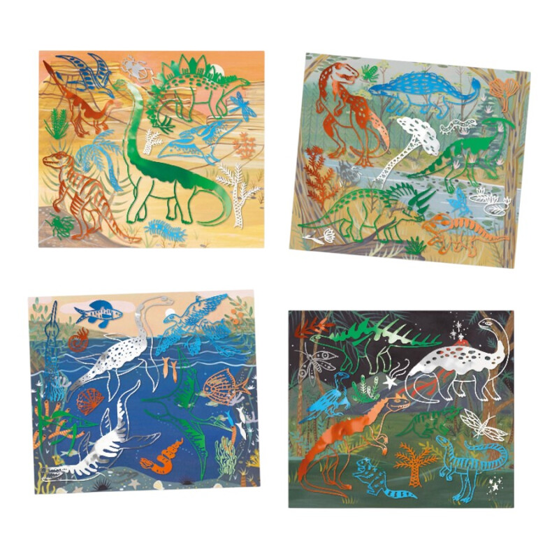 Kit Artistic Patch Dinosaurio Djeco Kit Artistic Patch Dinosaurio Djeco