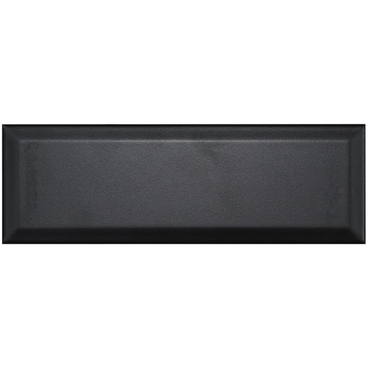 Revestimiento Negro Mate Biselado Bx "a" 10x30 Cm 