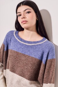 Sweater Rayado Azul
