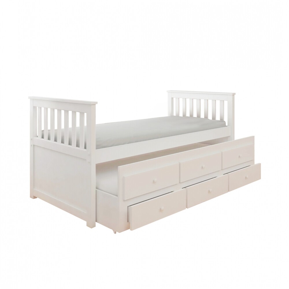 Cama Marinera 1 plaza Pino - Tota 001 Blanco
