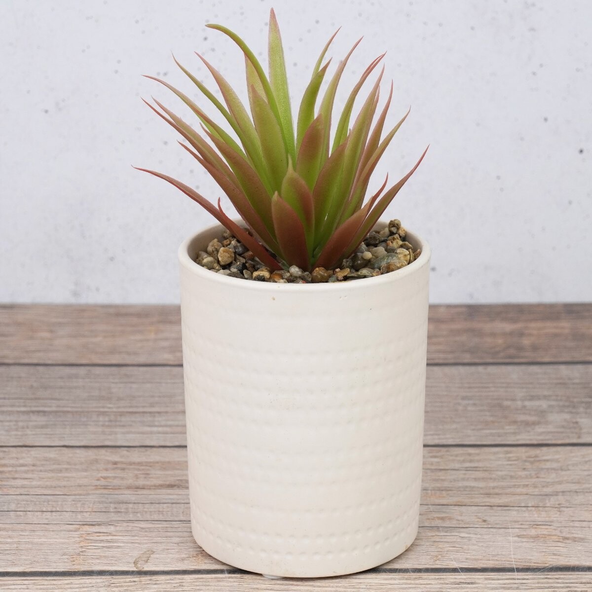 Planta artificial con maceta de ceramica 