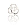 Dije aro ruso triple- Plata 925 - Sin piedra-CP4616 sinpiedra