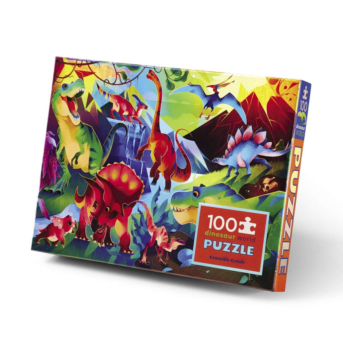 Puzzle Holográfico Crocodile Creek 100 Piezas 45 cm x 60 cm - Dinosaurio 