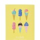 Cuaderno helados A4 amarillo