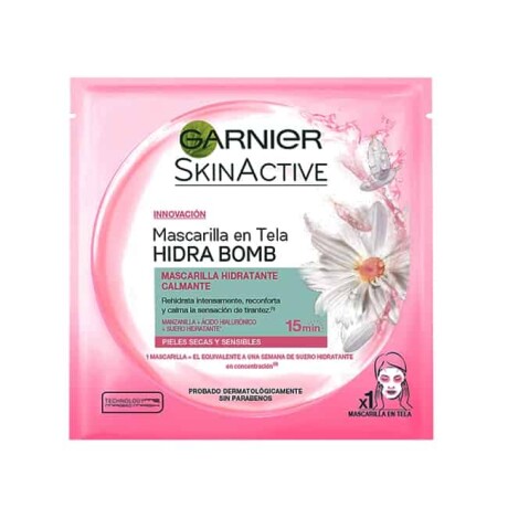 Mascarilla de Tela Garnier Menzanilla 1 Unidad Mascarilla de Tela Garnier Menzanilla 1 Unidad