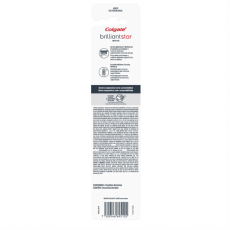 Cepillo de Dientes Colgate White BrilliantStar 2 Unidades Cepillo de Dientes Colgate White BrilliantStar 2 Unidades