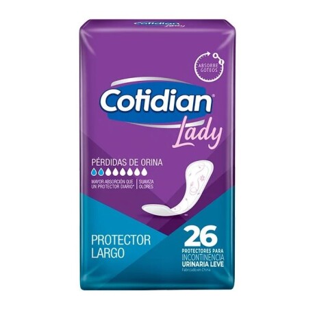 Cotidian Lady protector largo x26 unidades Cotidian Lady protector largo x26 unidades