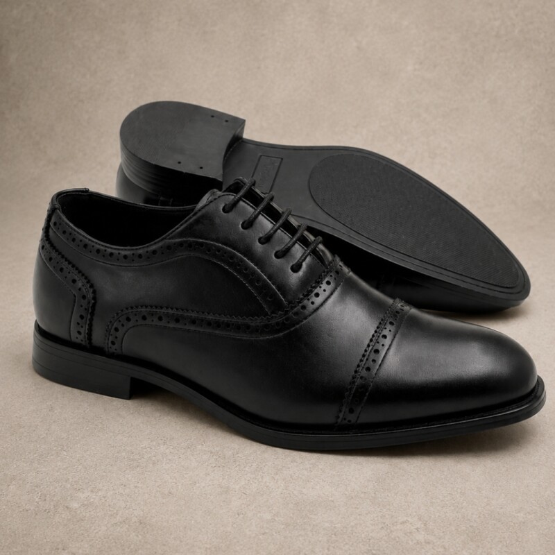 Calzado Oxford ecocuero negro