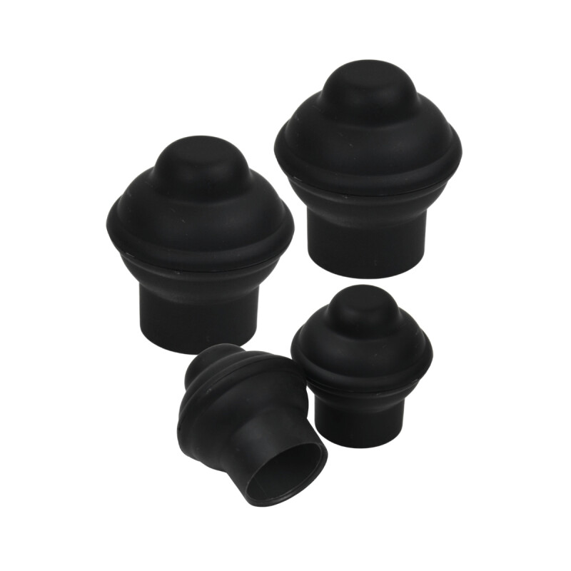 Barrote cortina doble de metal 2 Metros + 2 Soportes NEGRO