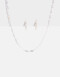 Bijouterie Set Strass Set De Bijouterie Delicates - Plateado Rodio