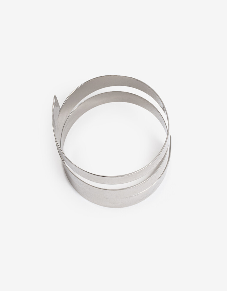 Brazaletes Metal Brazaletes, Espiral - Plateado Rodio