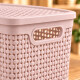 Caja simil ratán 15 lts ROSADO