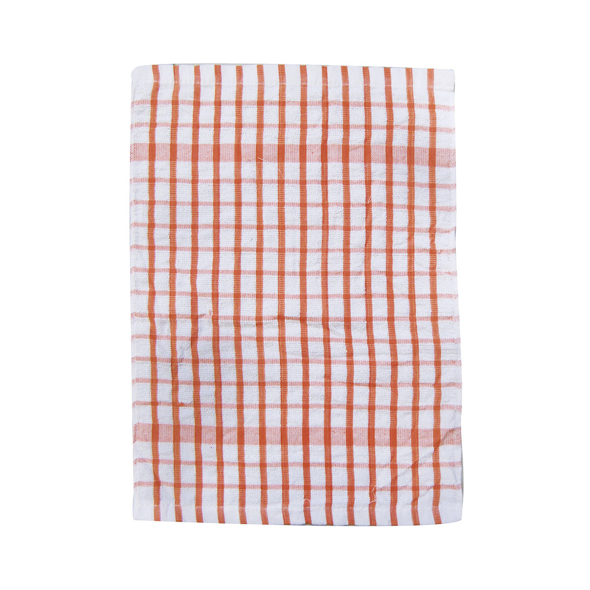 Repasador Kanguro Ajedrez 37 x 52 cm - BLANCO/NARANJA 