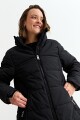 Campera puffer larga NEGRO