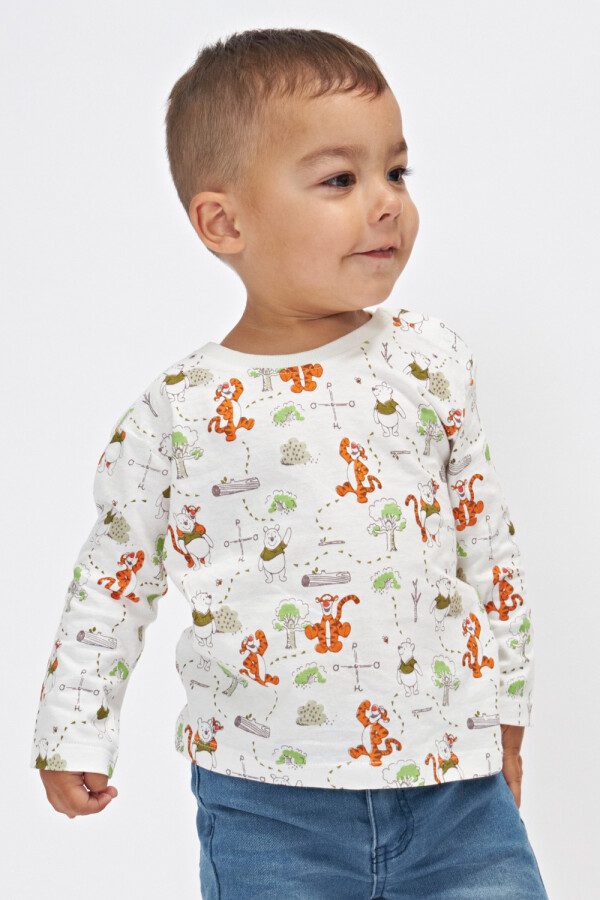 Camiseta ml estampada winnie Wnnie Pooh Blanco