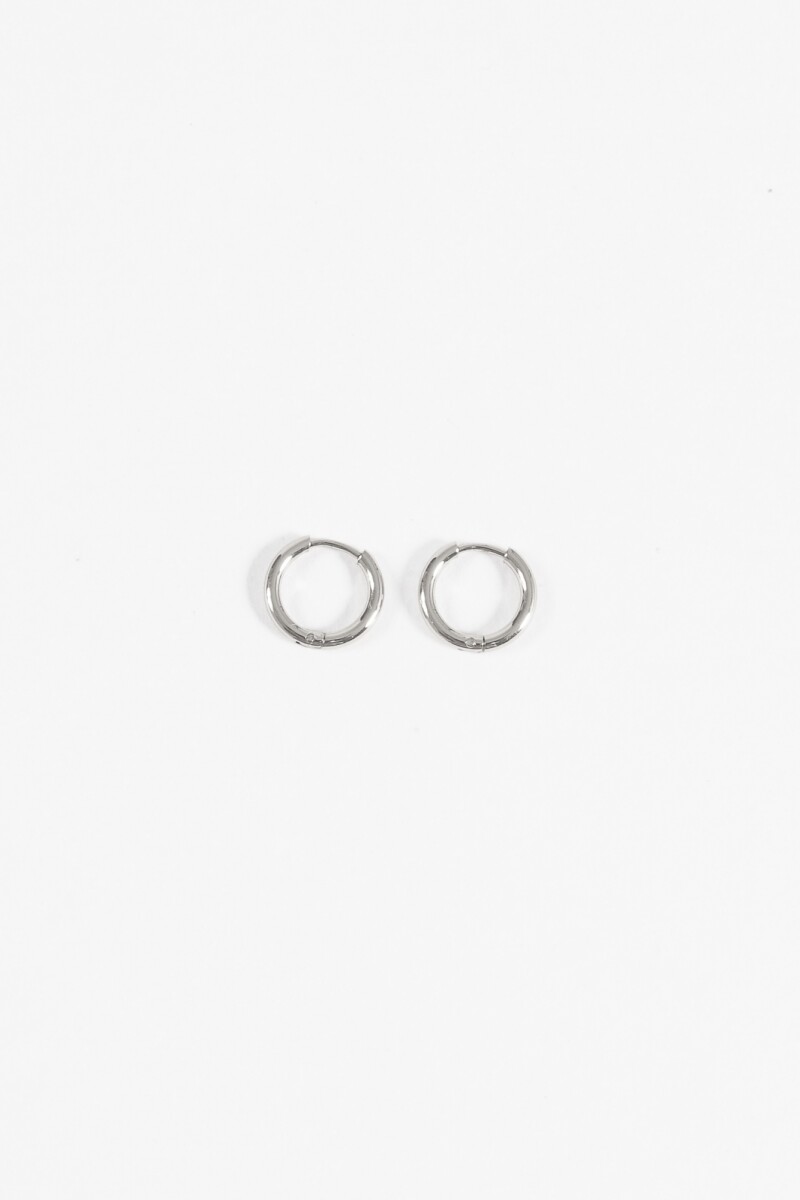 Aros acero extra small plateado