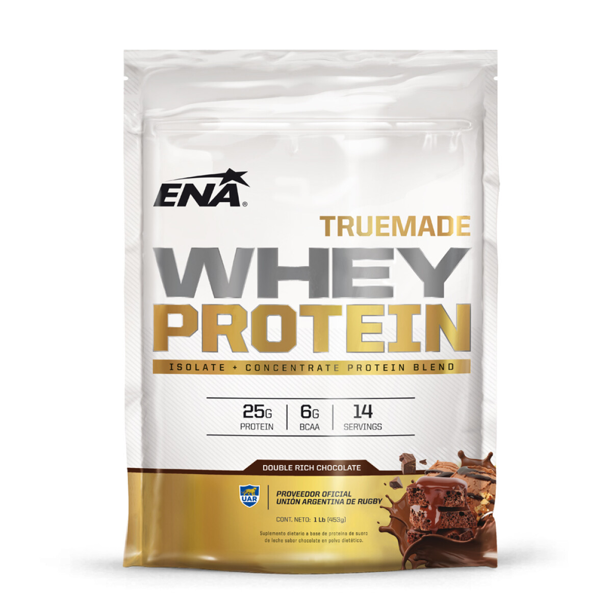 ENA Whey Protein True Made Isolado 1lb - Chocolate 