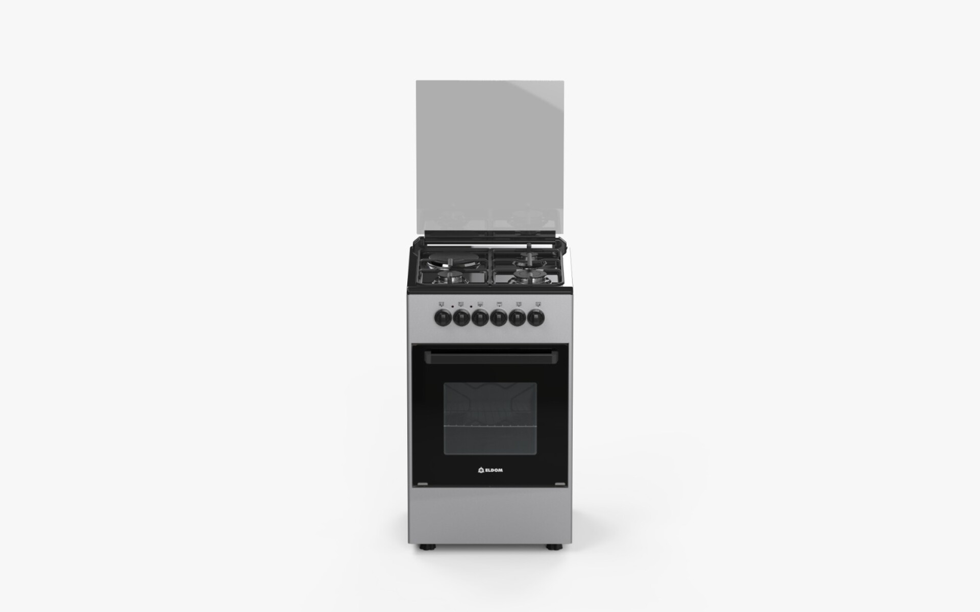 Cocina Combinada Genova Silver 3H + 1 Disco Eléctrico - Meli 