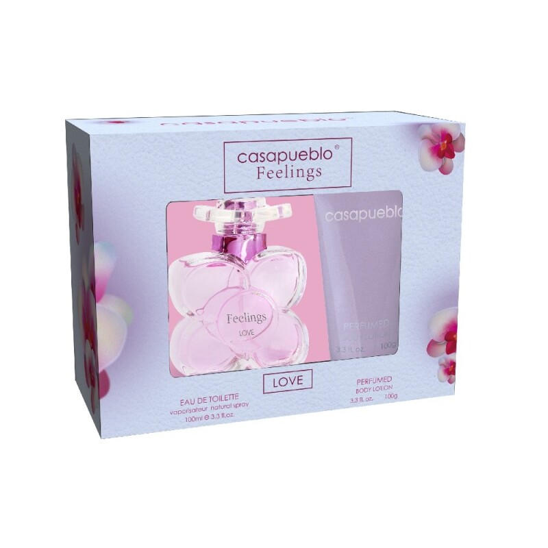 Perfume Casapueblo Feelings Love 100 Ml + Body Lotion 100 Ml Perfume Casapueblo Feelings Love 100 Ml + Body Lotion 100 Ml