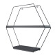 Estante hexagonal NEGRO