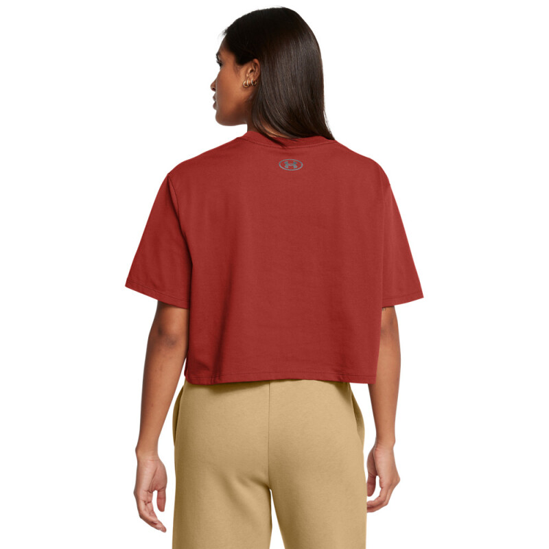 UA W BOXY CROP LOGO SS-ORG ORG-840