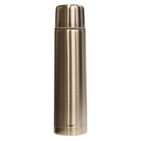 Termo Bala Acero Inoxidable 750Ml Mantiene Frío Calor Comet Plateado