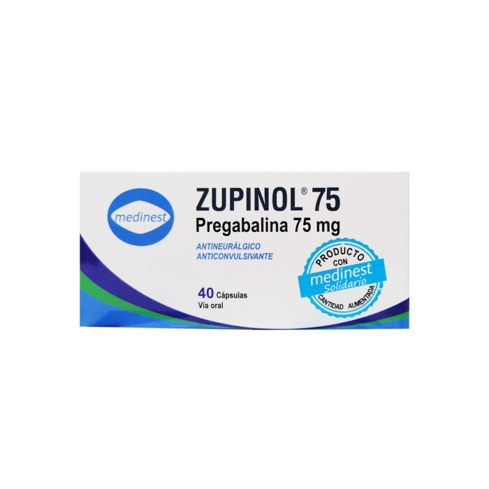 ZUPINOL 75 MG. CJ X 40 COMP. única