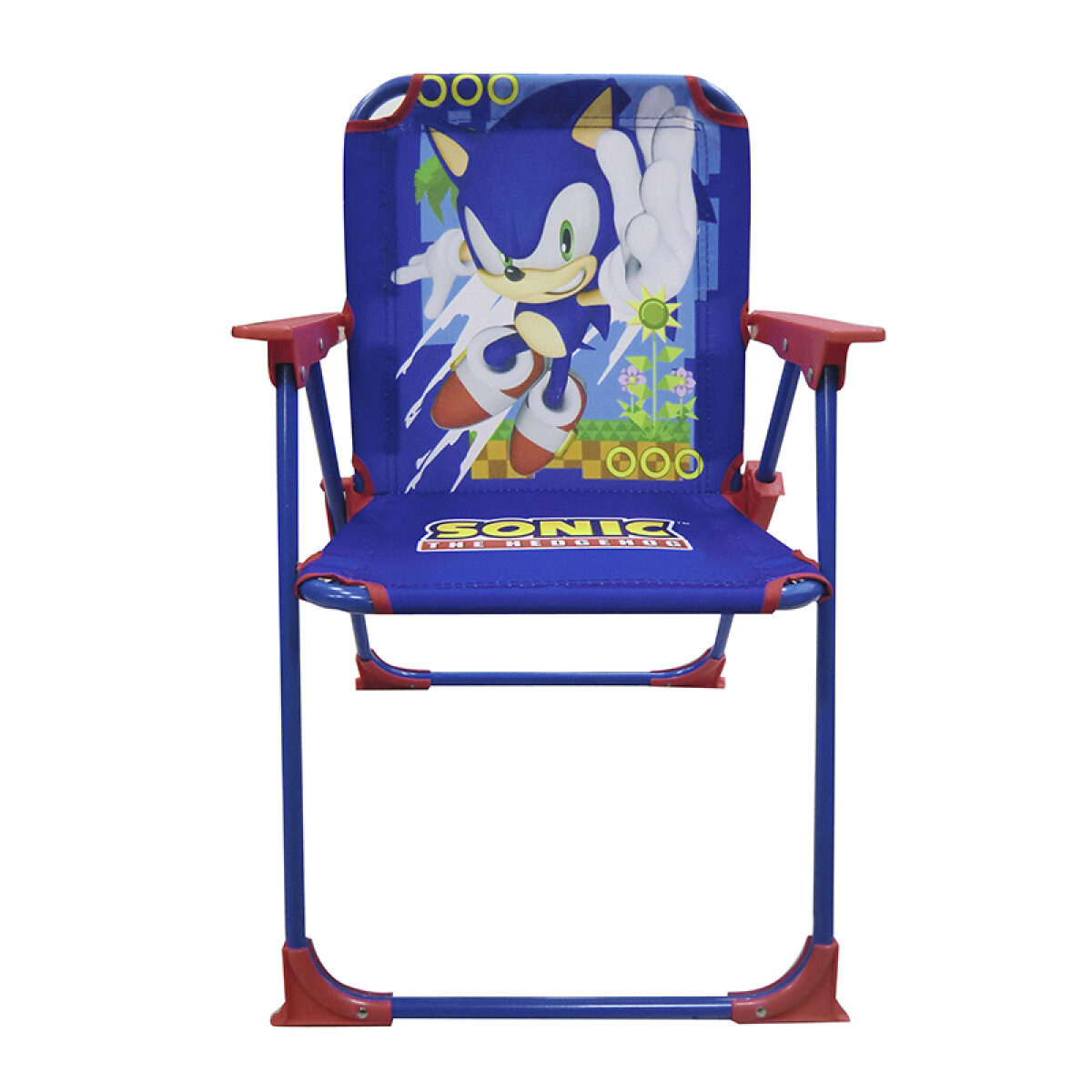 Silla Playa Infantil Sonic Plegable Con Seguro - AZUL 