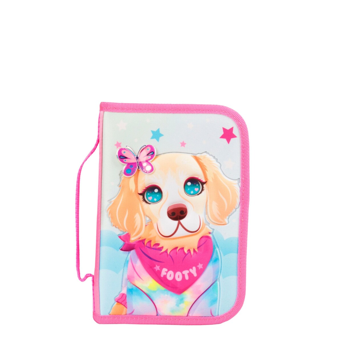 Cartuchera FOOTY Perro Rectangular - Rosado 