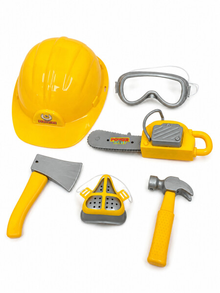 HERRAMIENTAS SET CON CASCO MULTICOLOR