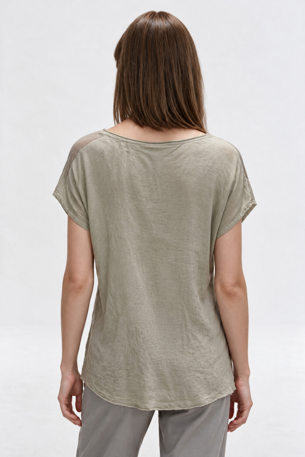 Blusa Marixa Verde Grisaceo