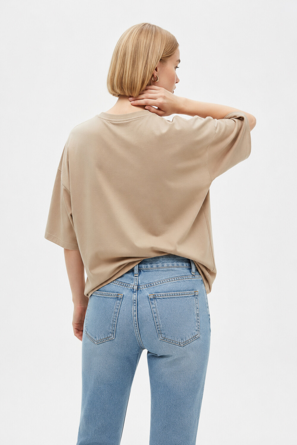 Remera Cervy Taupe Claro