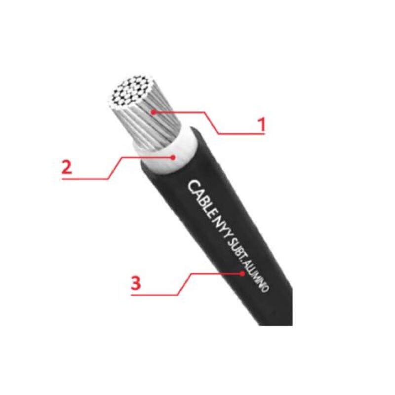 CABLE NYY SUBT. ALUMINIO 1X35,00MM2 90º CONDEL CABLE NYY SUBT. ALUMINIO 1X35,00MM2 90º CONDEL