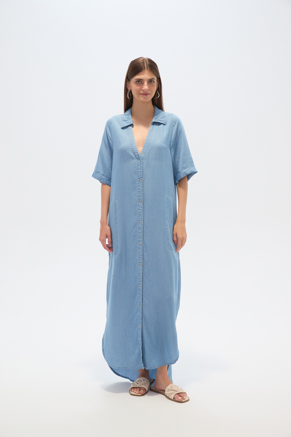 Vestido Danao Celeste