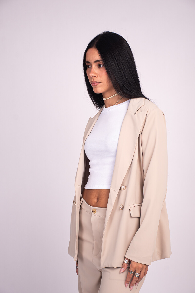Blazer 4 botones Beige