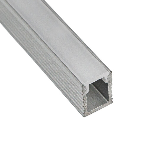 PERFIL ALUMINIO 9X8MM PARA LED 2.5 MTS LINEA PERFILES 000