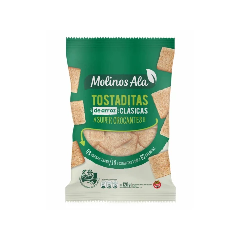 Tostaditas de arroz 120g Molinos Ala Tostaditas Molino Ala Clasicas
