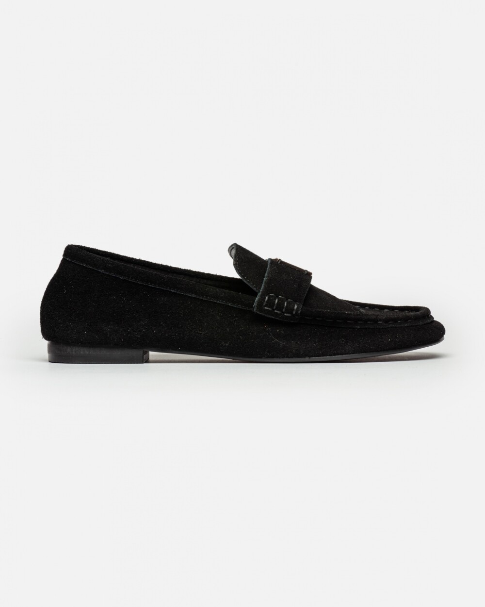 Mocasín Cannes en cuero gamuza Negro