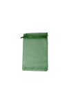 Bolsa organza 9x15 cm. VERDE BENETTON