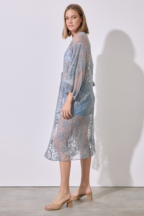 Kaftan Bordado GRIS