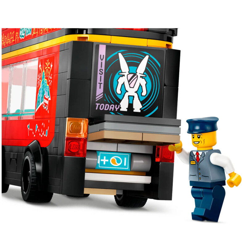 Autobús Turístico Rojo de Dos Plantas City Lego Autobús Turístico Rojo de Dos Plantas City Lego