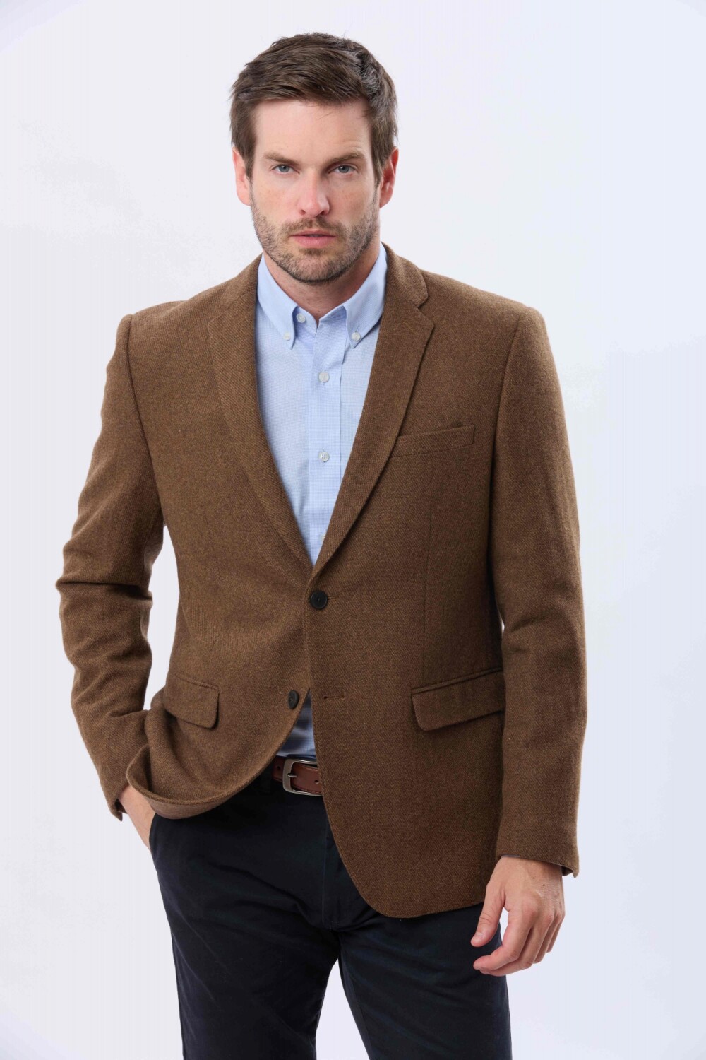 SACO SPORT DE LANA Tostado