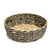Canasta Decorativa Redonda De Fibra Natural - Mediana Canasta Decorativa Redonda De Fibra Natural - Mediana